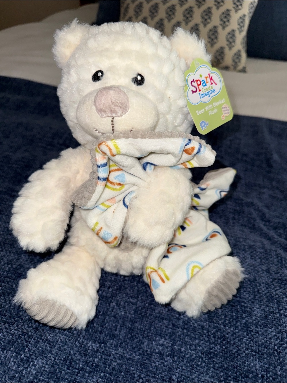 Plush Bear Comforter - White